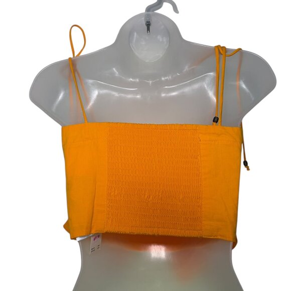 Maeve by Anthropologie Orange Bow-Tie Crop Top XXS NWT - Picture 2 of 6